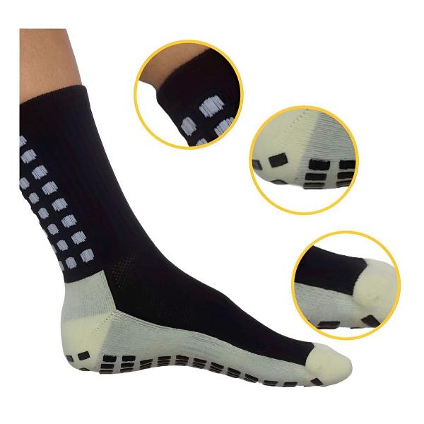 Imagem de Meia Antiderrapante Futebol Esportivo Profissional Meião Tipo Trusox Pro Soccer Prosocks Cano Médio