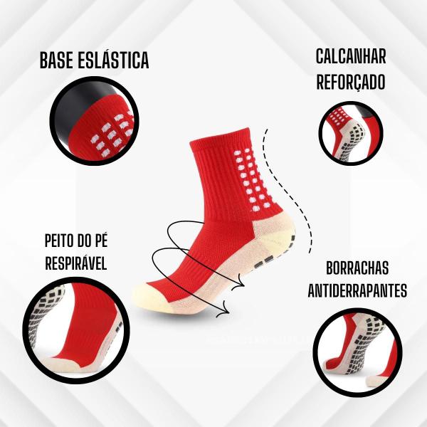 Meia Antiderrapante Futebol Pro Socks Cano Médio Esportiva - PuPeiLife Imagem de Meia Antiderrapante Futebol Pro Socks Cano Médio Esportiva