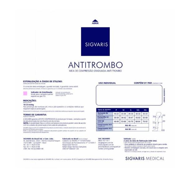 Imagem de Meia Antitrombo Meia Coxa 7/8 18-23mmHg Sigvaris