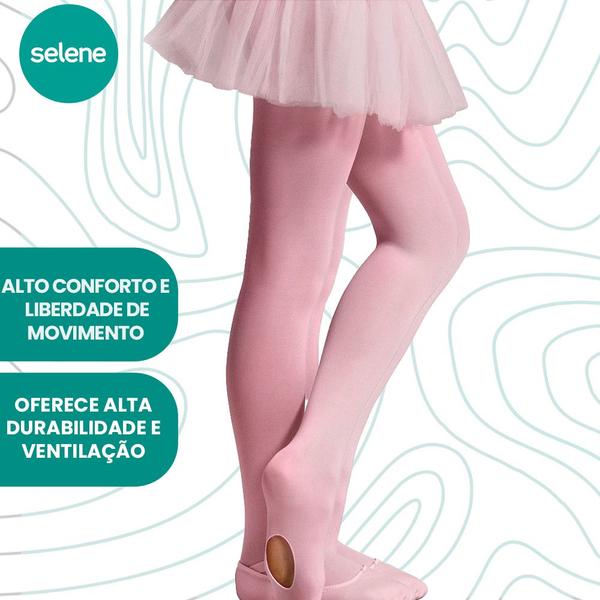 Imagem de Meia Calça Ballet Infantil Conversível Selene Menina Fio 40