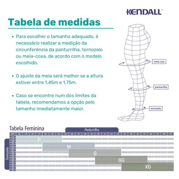 Imagem de Meia Calça de Média Compressão para Gestante Kendall 18-21 Pé Aberto