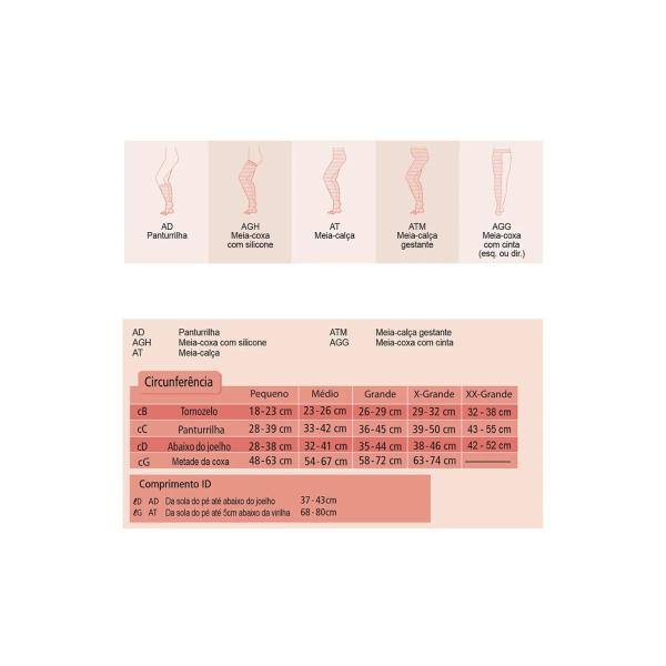 Imagem de Meia calça gestante 4000 ultraline 20-30mmhg aberta bege (atm) - venosan