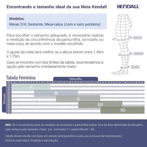 Imagem de Meia-calça Gestante Média Compressão 18-21 mmHg Kendall