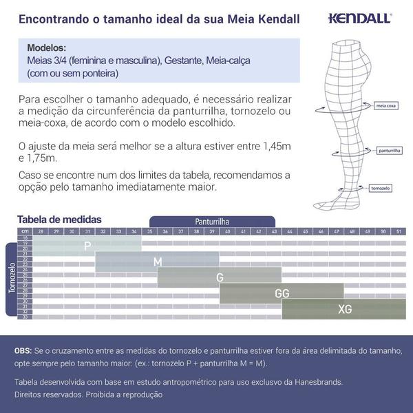 Imagem de Meia Calça Kendall Média Compressão com ponteira 1631 Bege