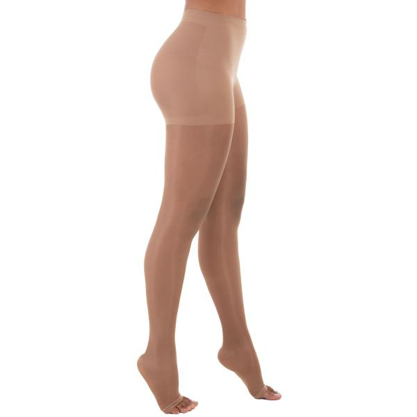 Imagem de Meia-Calça Legline Venosan - 15-23mmHg - Pé Aberto - Sahara - Tamanho P