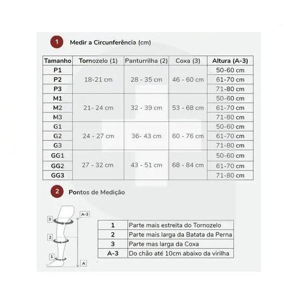 Imagem de Meia Calça Select Comfort Premium 862AT 20-30 MMHG Fechada Sigvaris Natural Escuro G3