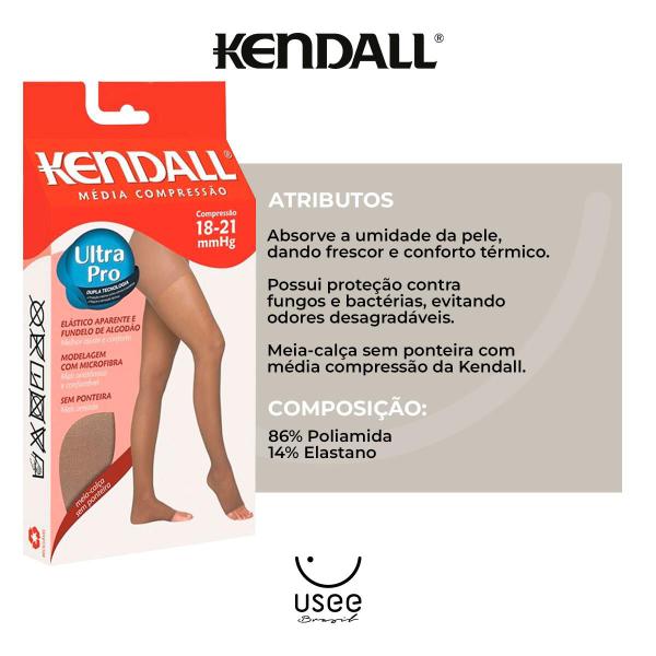 Imagem de Meia-calça sem Ponteira Média Compressão 18-21 mmHg Kendall