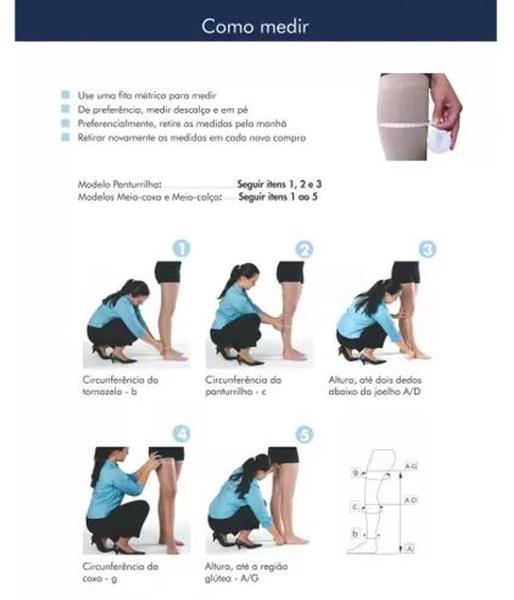 Imagem de Meia Calça Sigvaris Select Comfort Premium Média Compressão Ponteira Aberta (20-30 mmhg)