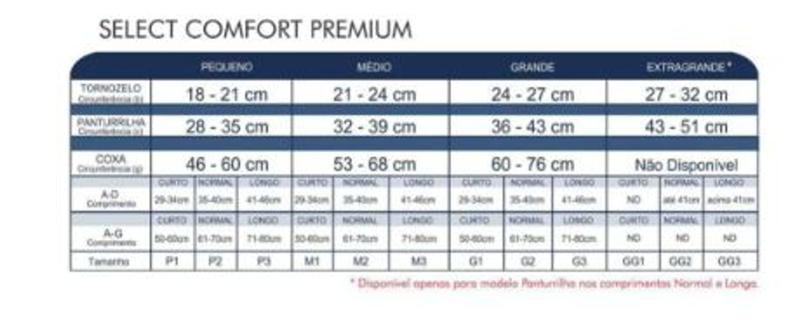 Imagem de Meia Calça Sigvaris Select Comfort Premium Média Compressão Ponteira Aberta (20-30 mmhg)