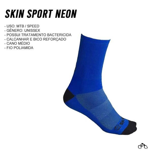 Imagem de Meia Ciclismo Skin SS Neon Mtb Speed