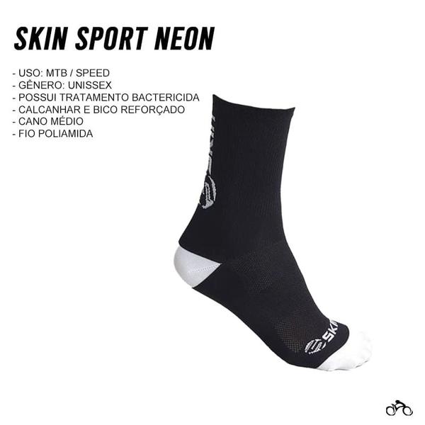 Imagem de Meia Ciclismo Skin SS Neon Mtb Speed