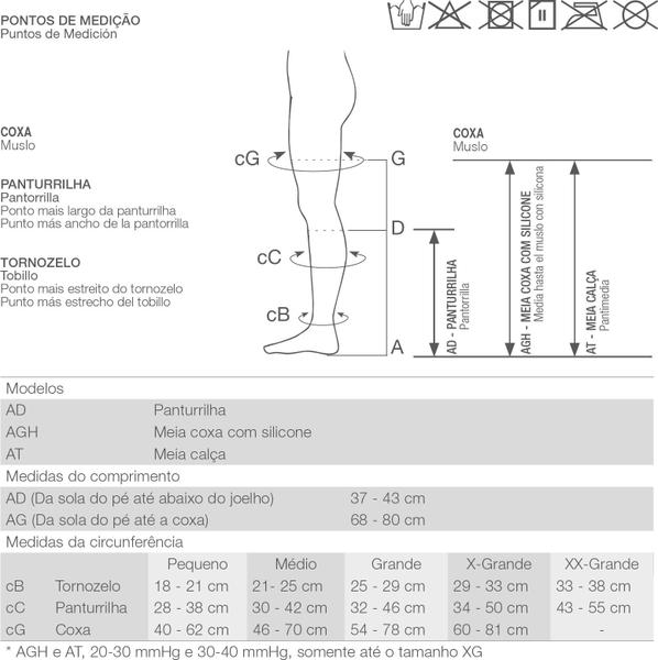 Imagem de Meia compress 20-30 mc materna - gestante venosan legline pe fechado