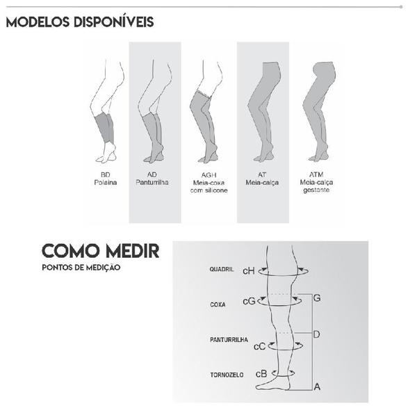 Imagem de Meia Compressão Venosan AES Anti Trombo Não Estéril 18MMHG 3/4 (Panturrilha) Tamanho P