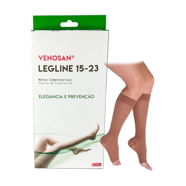 Imagem de Meia Compressão Venosan Legline Leve Compressão AD 15-23 Mmhg  Cor Olinda Tamanho G