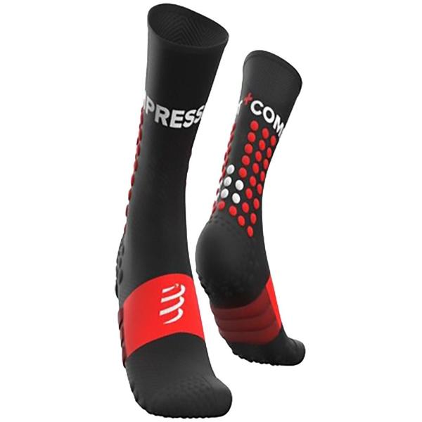 Imagem de Meia Compressport Pro Racing V4.0 Ultralight Run High Black-Red