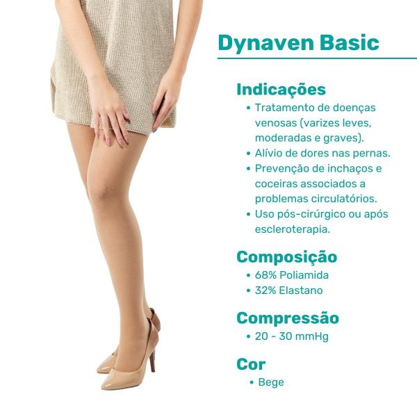 Imagem de Meia Coxa 7/8 Compressiva  Sigvaris Dynaven Basic  20-30mmhg - Bege