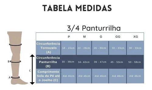 Imagem de Meia de compressão 3/4 Antitrombo Cirúrgica Esporte Ortopédica Ponteira aberta