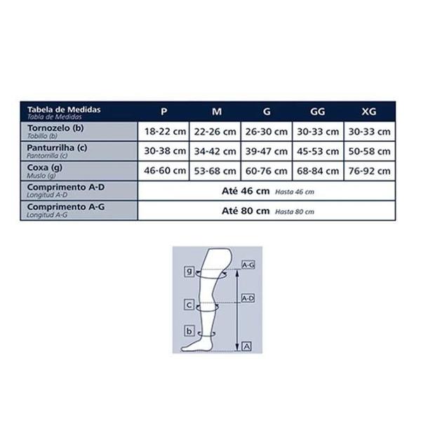 Imagem de Meia de Compressão 3/4 Panturrilha Antitrombo - G - 18-23mmHg - Sigvaris