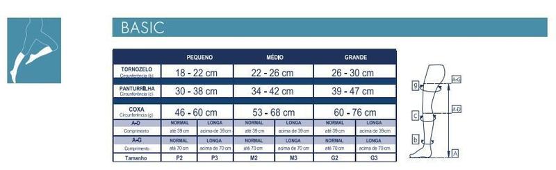 Imagem de Meia de compressão Basic 20-30 mmHg AT Ponteira aberta - Sigvaris