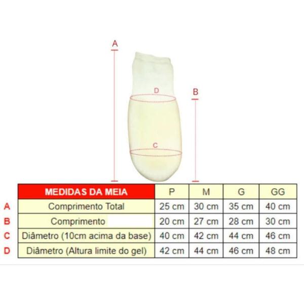 Imagem de Meia De Coto Para Próteses Maior Proteção Tima Otopédico 1un Tam. P