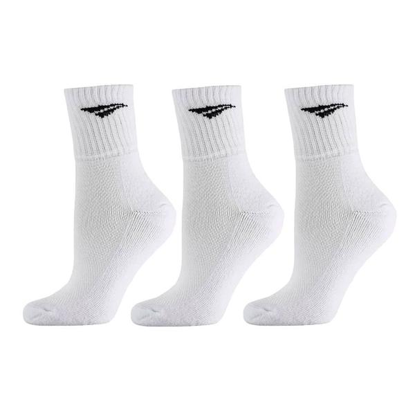 Imagem de Meia esportiva penalty cano médio ecoknit 3 pares - branco 34 ao 39