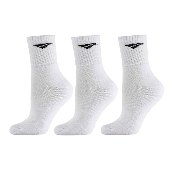 Imagem de Meia esportiva penalty cano médio ecoknit 3 pares - branco 38 ao 43