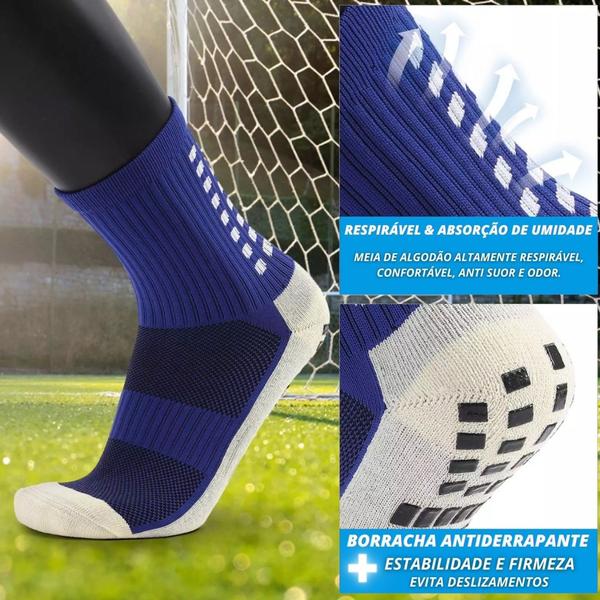 Imagem de Meia Futebol Antiderrapante Tipo Pro Soccer Trusox Esportiva