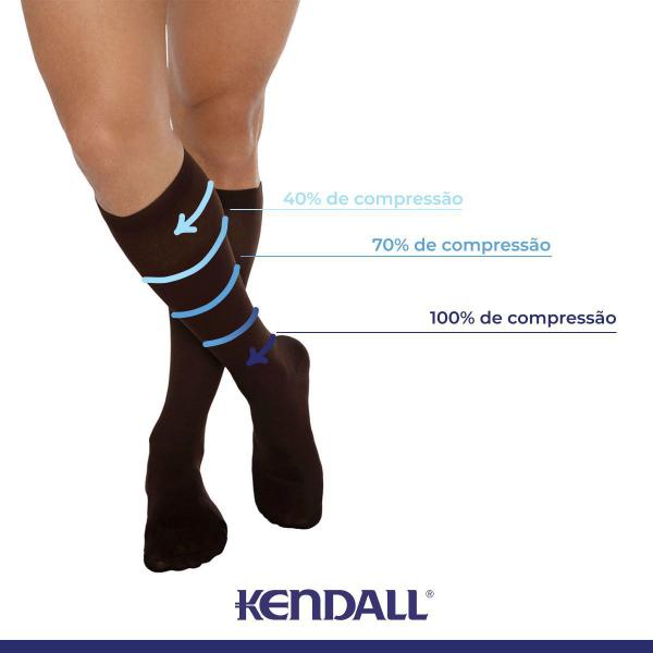 Imagem de Meia Kendall 3/4 Masculina Alta Compressão 1532 Marrom