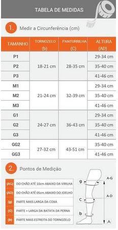 Imagem de Meia panturrilha 3/4 862 20-30 mmhg ponteira aberta natural select comfort - sigvaris