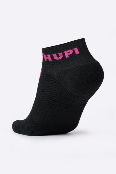 Imagem de Meia para Corrida HUPI Running Pro Preto/Rosa - Curta