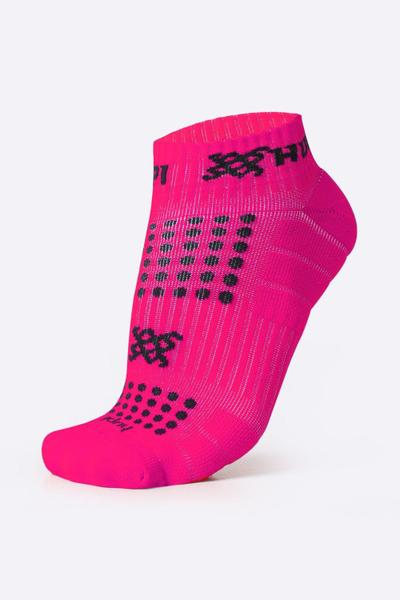 Imagem de Meia para Corrida HUPI Running Pro Rosa Neon - Curta