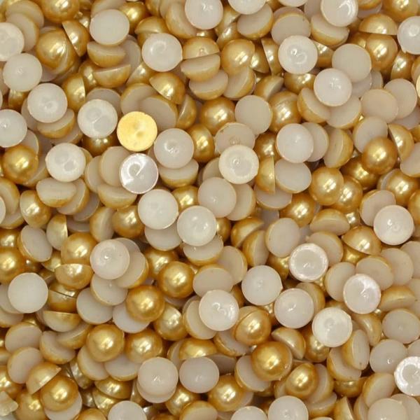 Imagem de Meia Pérola 8mm 50 Dourado  - 250g