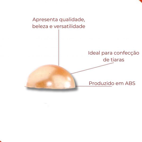 Imagem de Meia Perola Para Colagem 10mm Em Abs Com 500Gr