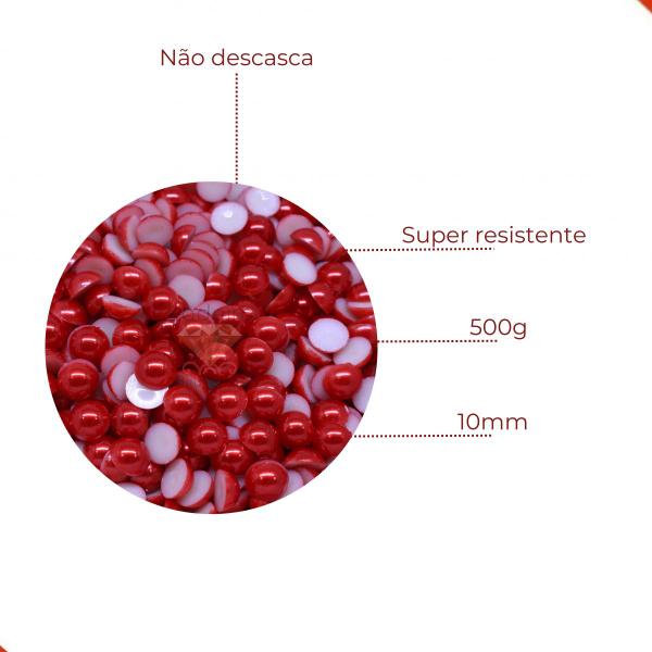 Imagem de Meia Perola Para Colagem 10mm Em Abs Com 500Gr