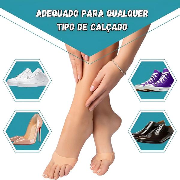 Imagem de Meia Protetor Sapatilha Hidratante de Silicone Gel Para Tratar Pés Rachados Ressecados Cicatrizante