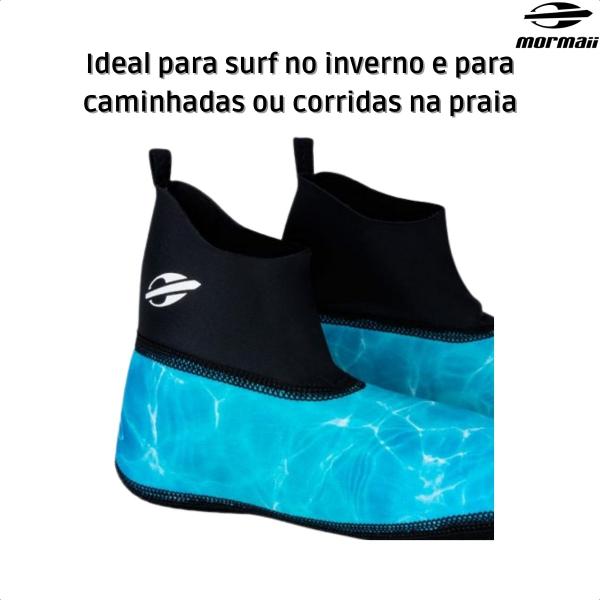 Imagem de Meia Sapatilha Neoprene Mormaii Beach Tennis Cano Médio