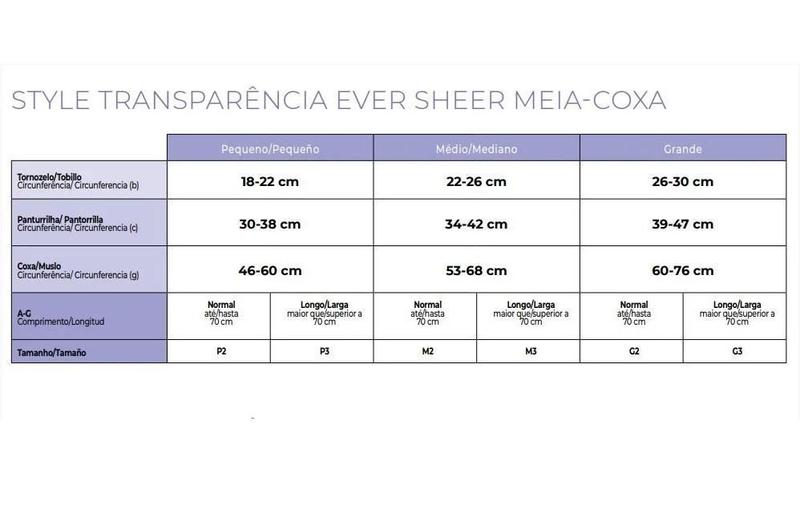 Imagem de Meia Sig 20-30 7/8 782B Pont Fech Natural M2 Natural Escuro