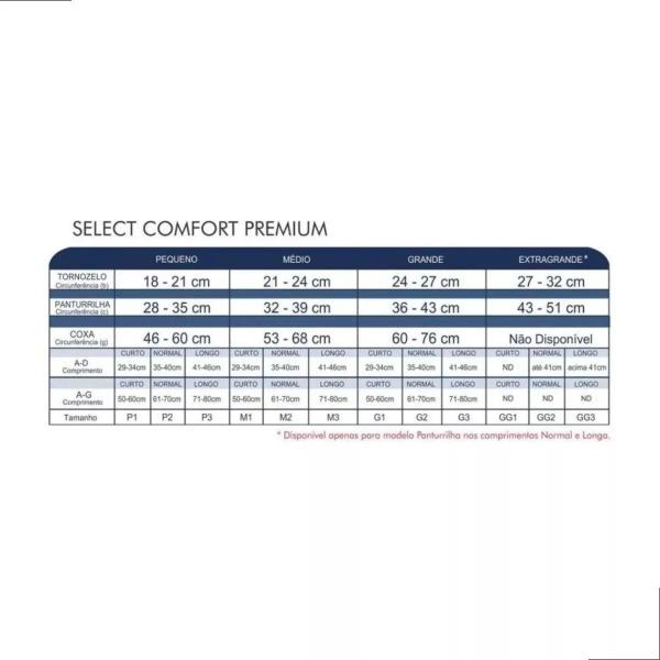 Imagem de Meia Sigvaris 3/4 Select Comfort Compressão 20-30mmhg