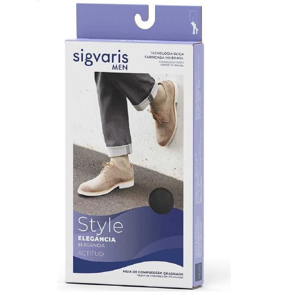 Imagem de Meia Sigvaris Actitud 3/4 190B Masculina 15-20 mmHg Marrom