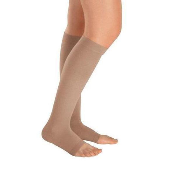 Imagem de Meia Venosan Comfortline Cotton com Algodão 30-40 mmhg AD - Panturrilha/Bege/Aberta/Curta