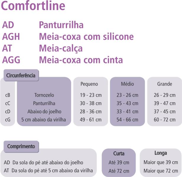 Imagem de Meia Venosan Comfortline Cotton com Algodão e Zíper 20-30 mmhg AD - Panturrilha/Bege/Aberta/Curta