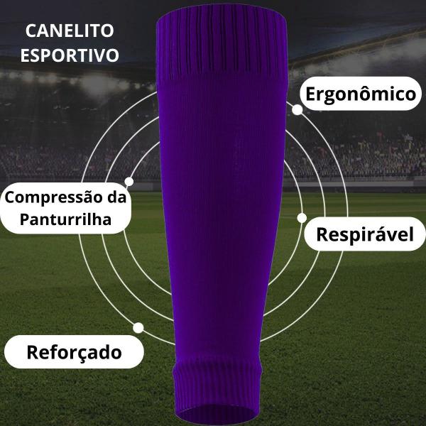 Imagem de Meião Cortado Canelito Futebol Futsal Treino Unissex - 1 par