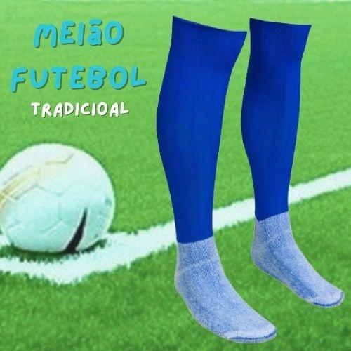 Imagem de Meião de Futebol Adulto com pés em Algodão Conforto Durável