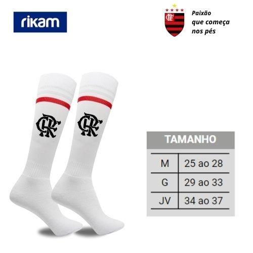 Imagem de Meião Flamengo Futebol Salão Campo Infantil Juvenil Mengão