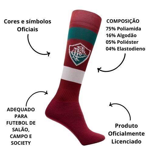 Imagem de Meião Futebol Salão Campo Socity Fluminense Infantil Juvenil