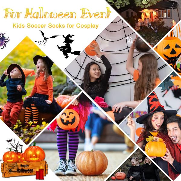 Imagem de Meias American Trends Kids Halloween até o joelho, pacote com 1 pacote