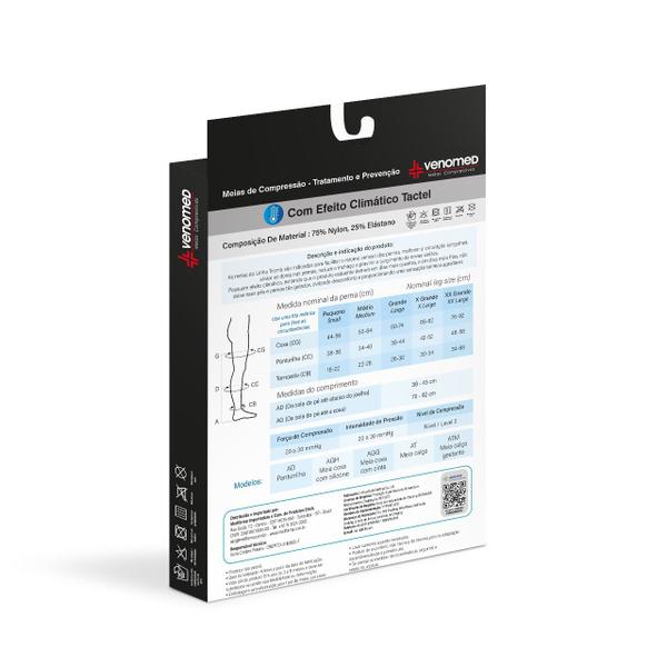 Imagem de MEIAS COMPRESSÃO 20 a 30MMHG FECHADA 3/4 VENOMED TROMB1400