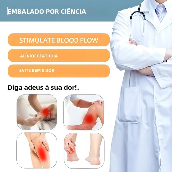 Imagem de Meias de Compressão 20-30 mmHg para Homens e Mulheres - Ideal para Esportes (Maratona, Ciclismo, Futebol)