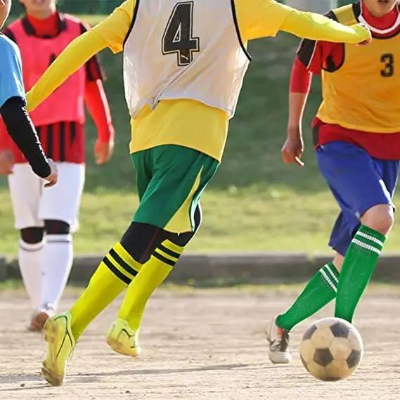 Imagem de Meias de Compressão Unissex Antiderrapantes para Esportes - Futebol, Corrida e Mais