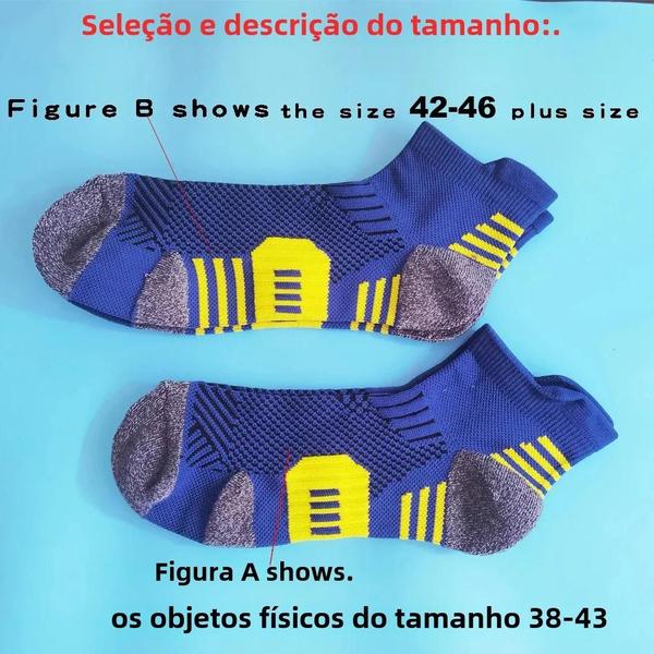 Meias de Corrida de Tornozelo Masculinas - 5 Pares Respiráveis, de Secagem Rápida e Resistentes Imagem de Meias de Corrida de Tornozelo Masculinas - 5 Pares Respiráveis, de Secagem Rápida e Resistentes